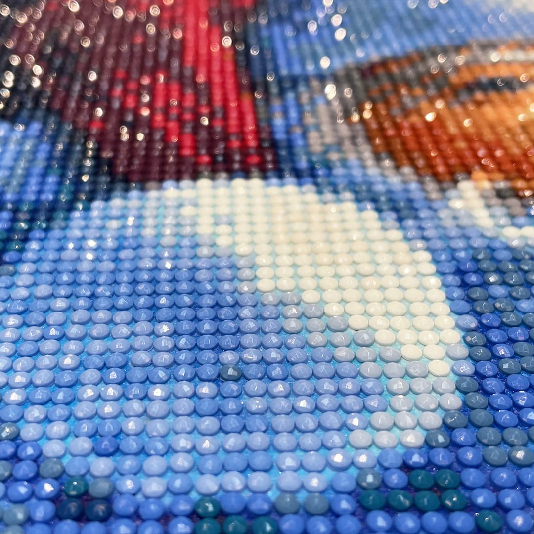 Christmas Diamond Art Painting Kit, Santa Claus Diamond Art Painting Kits for Adults Adults, Round Diamond Dots Art Painting Kits, Full Drill Diamond Art Painting 12x16 Inch/30x40cm