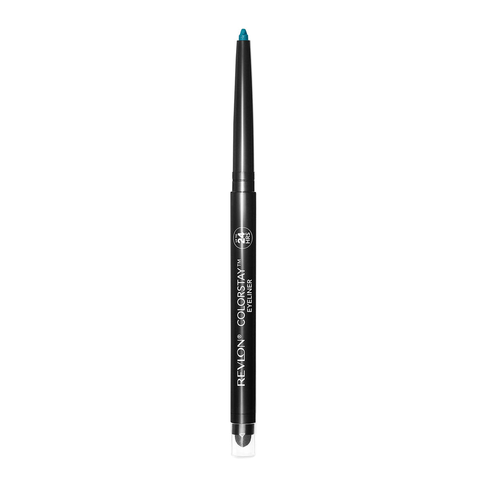 Revlon ColorStay Pencil Eyeliner with Built-in Sharpener, Waterproof, Smudgeproof, Longwearing Eye Makeup with Ultra-Fine Tip, 210 Teal, 0.01 oz