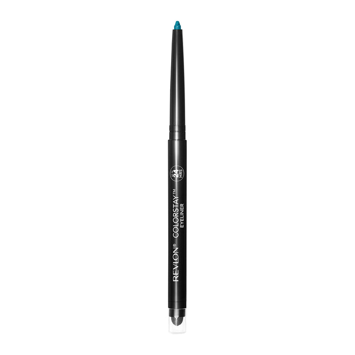 Revlon ColorStay Pencil Eyeliner with Built-in Sharpener, Waterproof, Smudgeproof, Longwearing Eye Makeup with Ultra-Fine Tip, 210 Teal, 0.01 oz