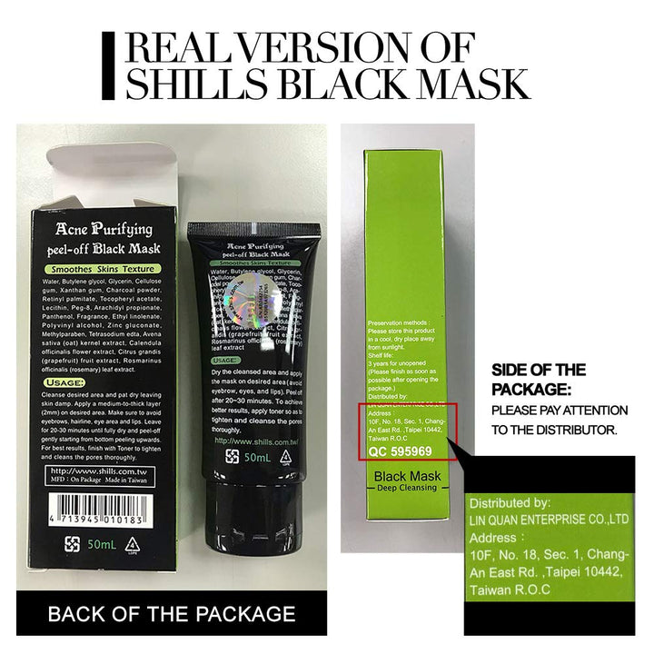 Blackhead Remover, Pore Control, Skin Cleansing, Purifying Bamboo Charcoal, Peel Off Face Mask,1 Bottle(1.69 fl. oz)