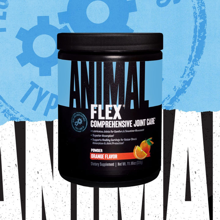 Flex Powder - Joint Support Supplement for Pain Relief, Repair and Restore Muscles with Turmeric, Glucosamine, Chondroitin, MSM, Collagen and Boswellia, Great Tasting Orange Flavor, 30 Scoops