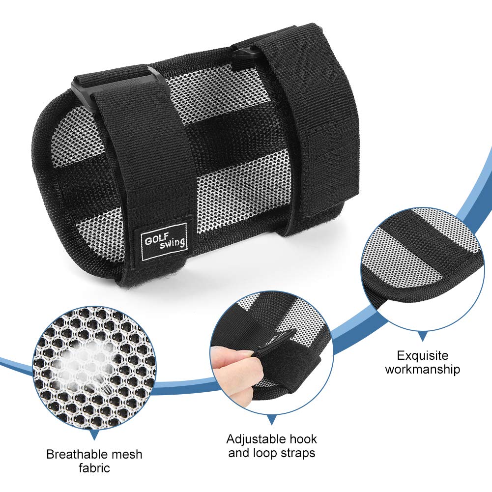 Golf Swing Training Aid, Straight Arm Golf Swing Elbow Trainer with TIK-Tok Sound Notifications for Golf Beginner to Correct Elbow Posture