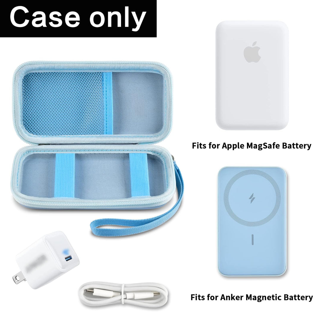 Case Compatible with Anker for Magnetic Portable Charger 5,000mAh Wireless Portable Charger. Power Bank Storage Holder for Anker 621 622 321 MagGo Battery Bank (Box Only) - Blue