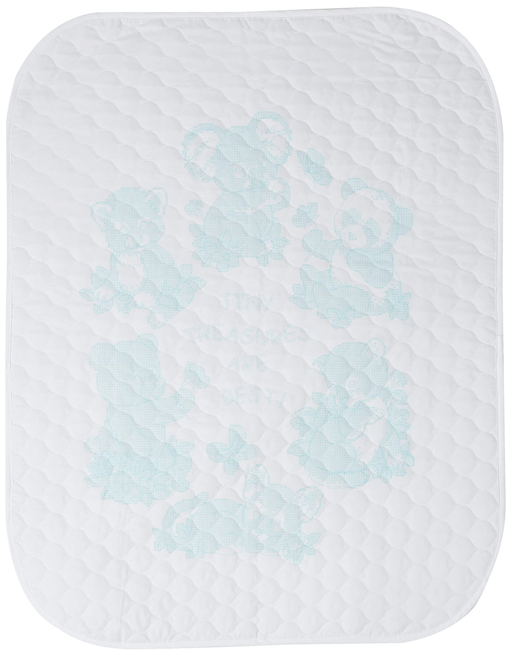 Stamped Cross Stitch 'Tiny Treasures' DIY Baby Quilt Kit, 34 x 43