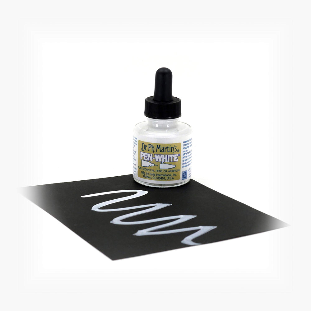 Pen-White Ink Bottle, 1 Fl Oz (Pack of 1)