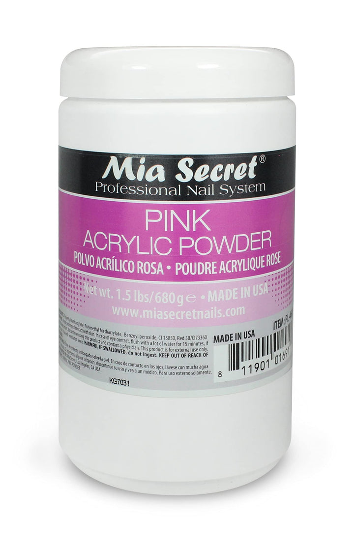 pink Acrylic Powder 1.5 lbs - Made in USA