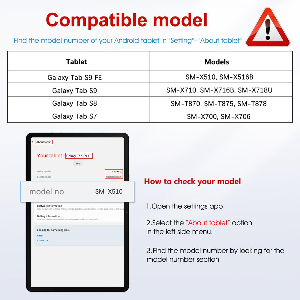 2 Pack Screen Protector for Samsung Galaxy Tab S9 FE 5G (10.9 inch) & Galaxy Tab S9/ S8/ S7 (11 inch), Tempered Glass Compatible with S Pen, Anti-Scratches