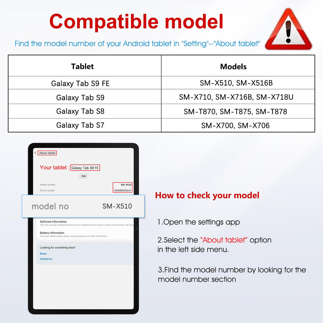 2 Pack Screen Protector for Samsung Galaxy Tab S9 FE 5G (10.9 inch) & Galaxy Tab S9/ S8/ S7 (11 inch), Tempered Glass Compatible with S Pen, Anti-Scratches