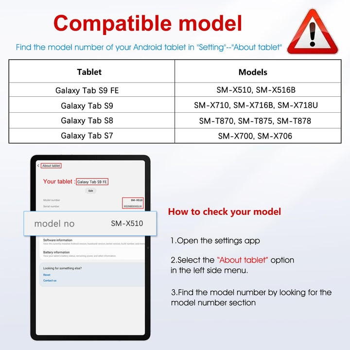 2 Pack Screen Protector for Samsung Galaxy Tab S9 FE 5G (10.9 inch) & Galaxy Tab S9/ S8/ S7 (11 inch), Tempered Glass Compatible with S Pen, Anti-Scratches