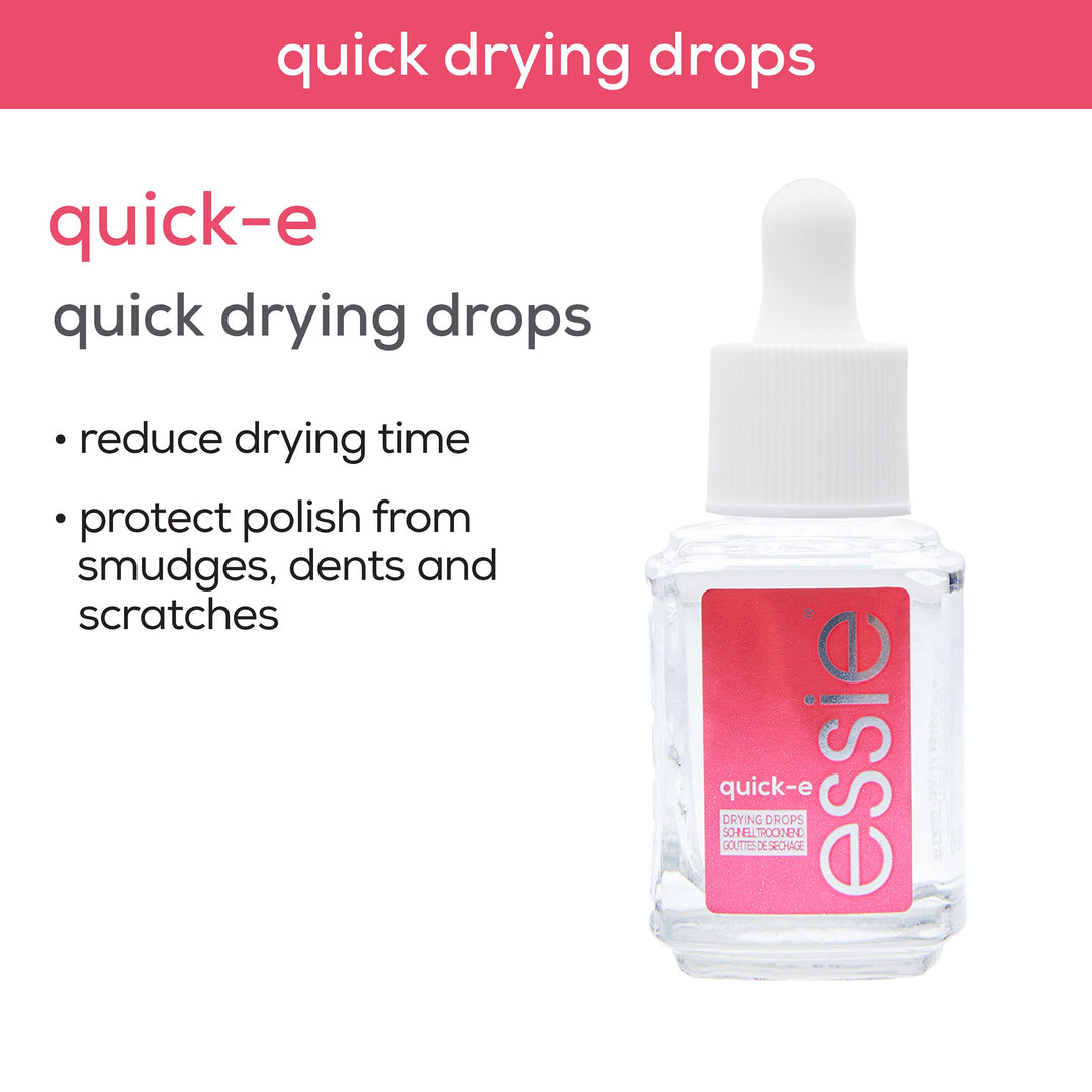 Nail Care, 8-Free Vegan, Quick-E Drops, fast-drying drops, nail polish finisher, 0.46 fl oz