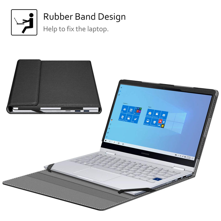 Sleeve Case Cover for 13.3 Samsung Galaxy Book Flex Alpha 13 NP730QCJ/ Book Flex2 Alpha NP730QDA/Galaxy Chromebook 2 XE530QDA/Galaxy Book S/ Ion 13 NP930XCJ, Black