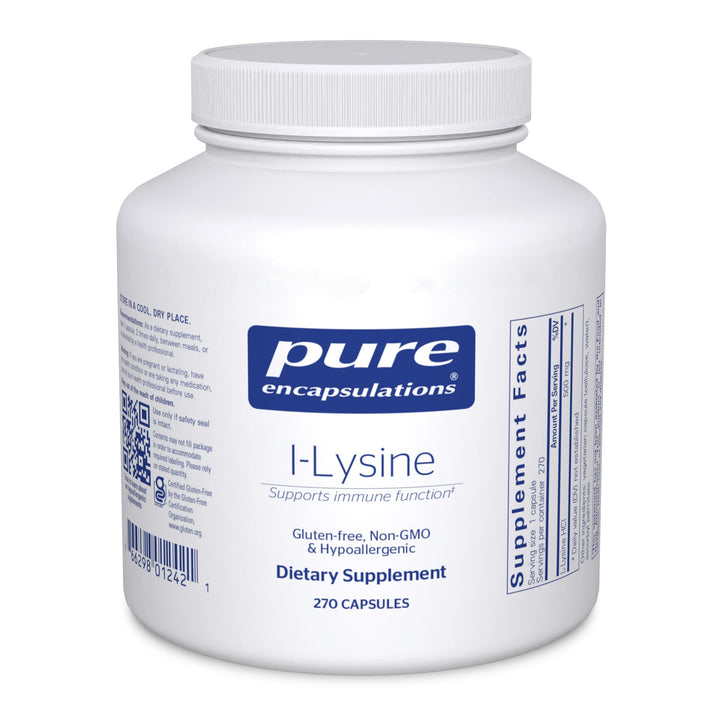 L-Lysine - Essential Amino Acid Supplement for Immune Support & Gum, Lip Health* - with L-Lysine HCl - 270 Capsules