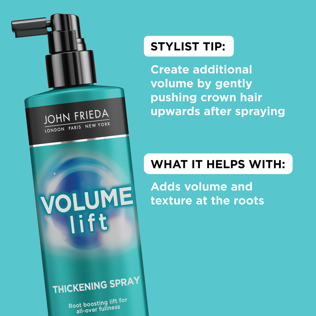 Volume Lift Thickening Spray for Fine or Flat Hair - Instant Root Booster with Air-Silk Technology - 6 Ounces