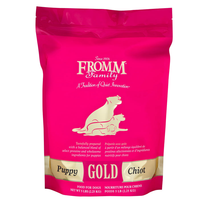 Puppy Gold Premium Dry Dog Food - Dry Puppy Food for Medium & Small Breeds - Chicken Recipe - 5 lb