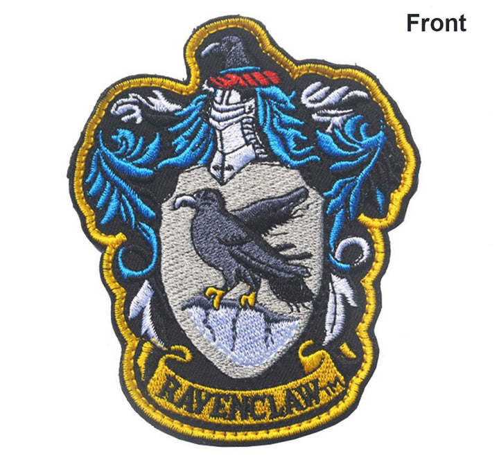 Bubble 2 Pieces Harry Potter House of Ravenclaw and Gryffindor Hogwarts Crest Full Color Embroidered Sew/Iron-On Patches Applique For Coat Jacket Gear Cap Hat Backpack 3.94x3.15