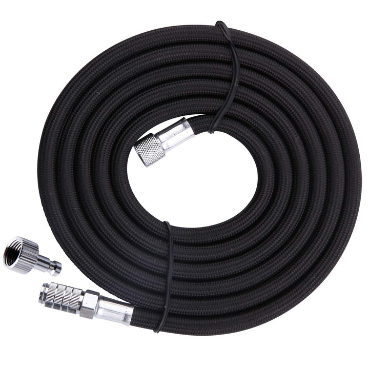 TIMBERTECH Airbrush Hose, Premium 10ft Nylon Braided Airbrush Hose with Airbrush Quick Release Disconnect Coupler, Plug 1/8 BSP Male and Female Hose Connection