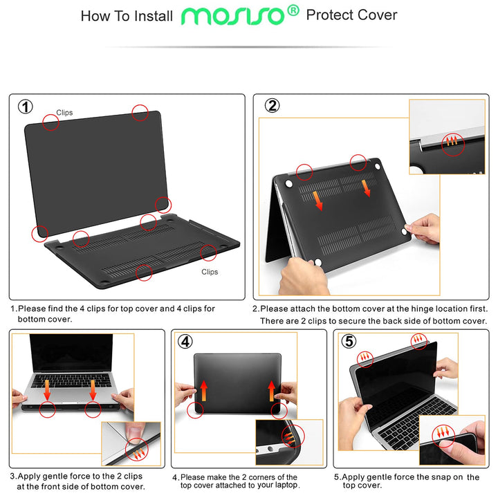 Compatible with MacBook Pro 13 inch Case M2 2024, 2023, 2022-2016 A2338 M1 A2251 A2289 A2159 A1989 A1708 A1706, Plastic Plants Hard Shell Case&Keyboard Cover Skin&Screen Protector, Transparent