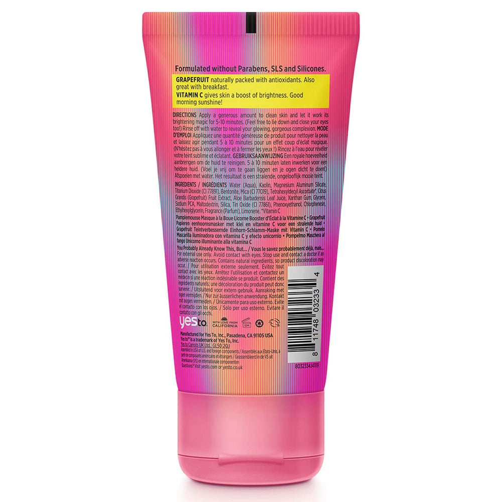 Grapefruit Vitamin C Glow-Boosting Unicorn Mud Mask , 2 Fl Oz (Pack of 1)