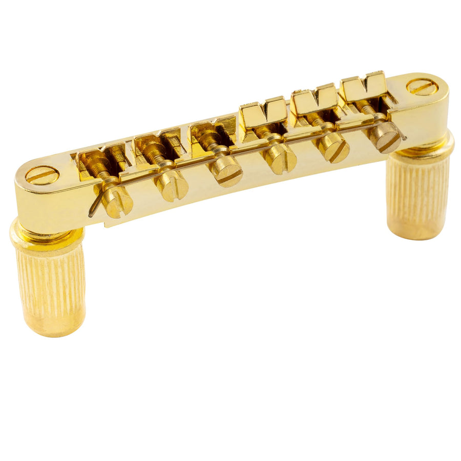 ABR-1 Style Tune-o-matic Bridge for Les Paul Electric Guitar Replacement, Gold