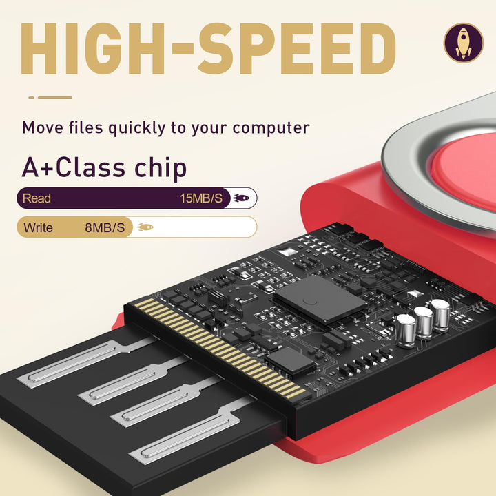 Thumb Drive 2GB Bulk 10 Pack Flash Drives - Multipack 2 GB Pen Drive Fold Data Storage USB 2.0 Memory Stick Zip Drive - Swivel Red PenDrive Jump Drives Data Storage with 10pcs Lanyards