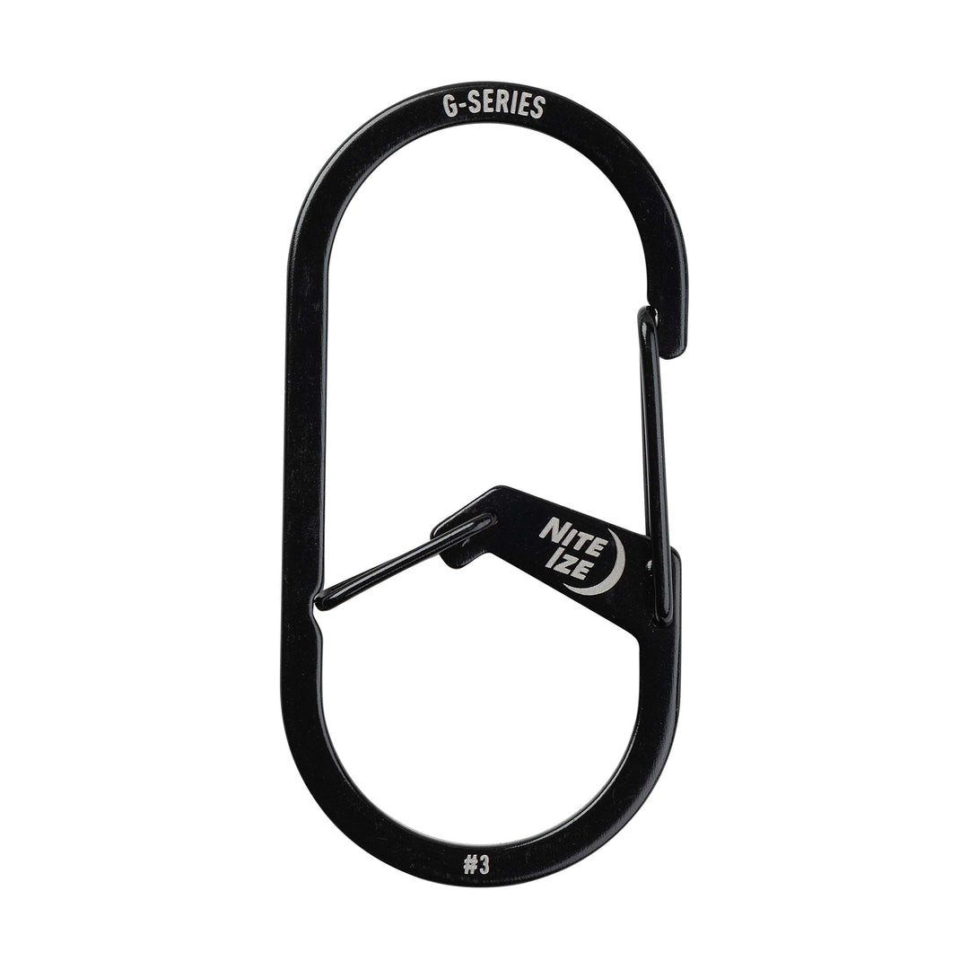 GS3-01-R6 G-Series Dual Chamber Carabiner, Size #3 1-Pack, Black