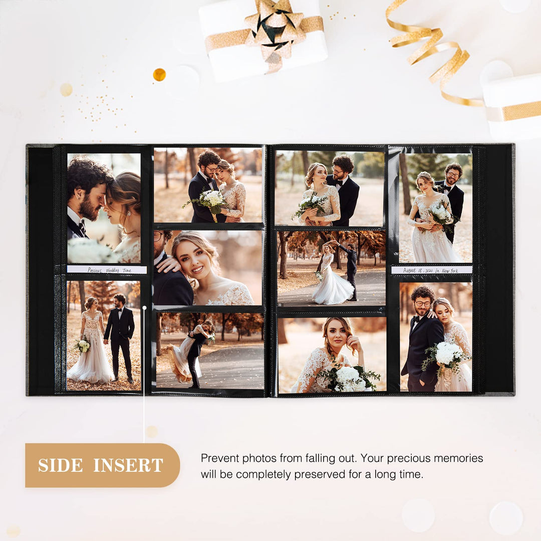 Photo Album 4x6 1000 Photos Linen Hardcover Large Capacity for Family Wedding Anniversary Baby Vacation (Pink, 1000 Pockets)