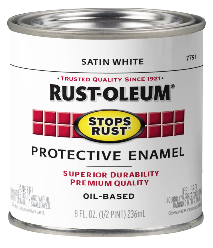 7791730 Protective Enamel, 8-Ounce, Satin White