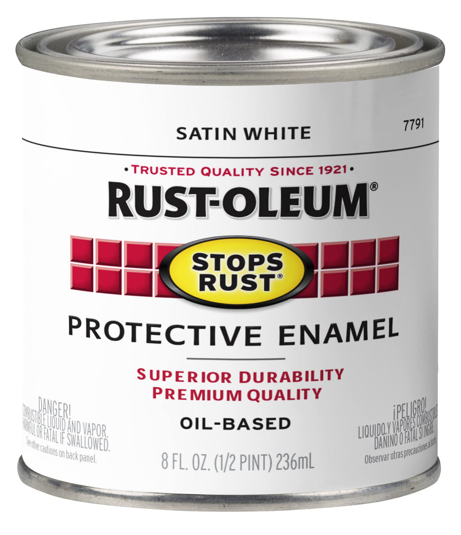7791730 Protective Enamel, 8-Ounce, Satin White