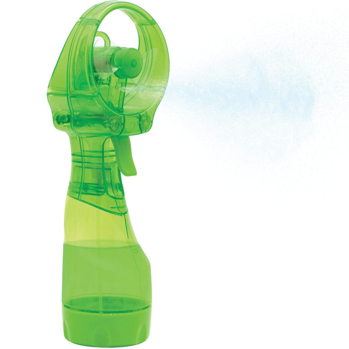 Deluxe Handheld Battery Powered Water Misting Fan (Green)