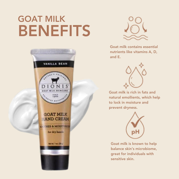 Goat Milk Vanilla Bean Hand Cream (1 Ounce)