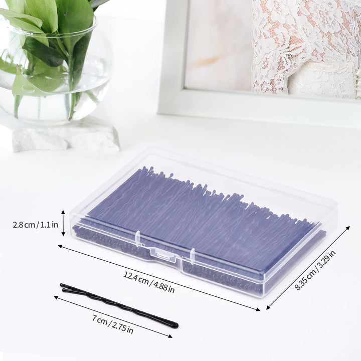 Large Bobby Pins, 2.75 Black Jumbo Bobby Hair Pins for Hair Bobby Pins Black for Women Girls with Box 120-Count (Black,2.75 inch)