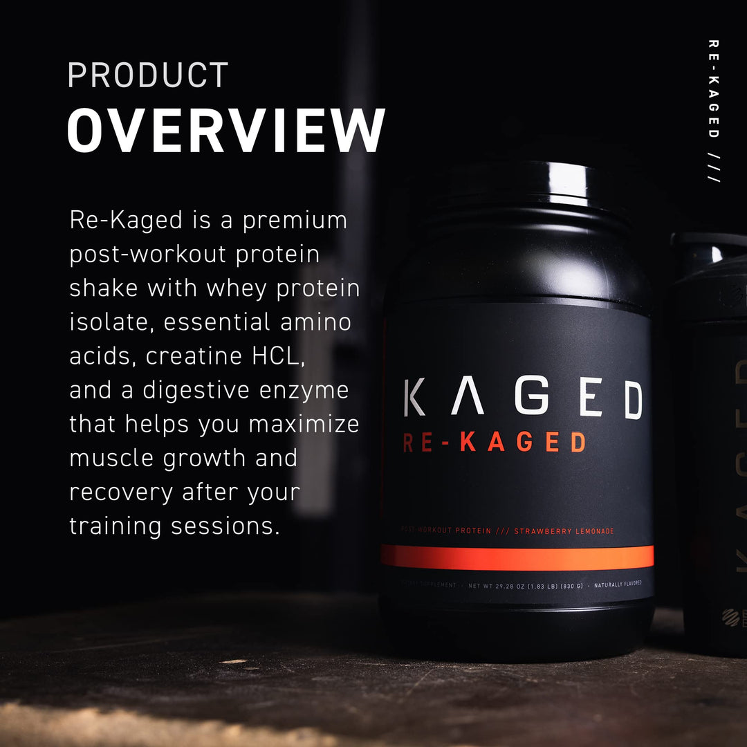 Post Workout Protein Powder, RE-KAGED Whey Protein Powder,Orange Kream - (packaging may vary)