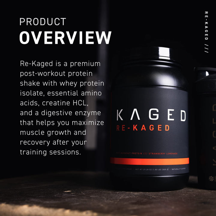Post Workout Protein Powder, RE-KAGED Whey Protein Powder,Orange Kream - (packaging may vary)