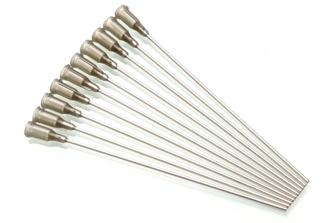 - 10 Pack - Dispensing Needle 4 - Blunt Tip Luer Lock (16 Gauge, Gray)