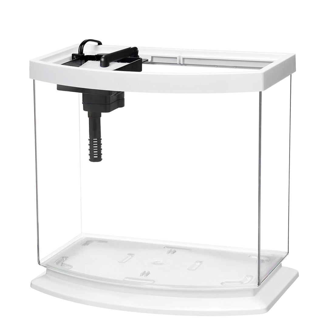 LED MiniBow Aquarium Kit with SmartClean Technology, White, 2.5 Gallon