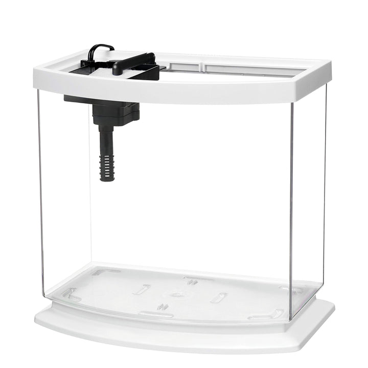 LED MiniBow Aquarium Kit with SmartClean Technology, White, 2.5 Gallon