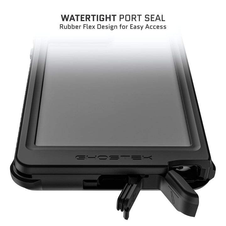 NAUTICAL S22 Ultra Waterproof Case with Screen Camera Protector, Belt Clip Holster Heavy Duty Protective Full Body Phone Covers Designed for 2022 Samsung Galaxy S22 Ultra 5G (6.8 inch) (Clear)