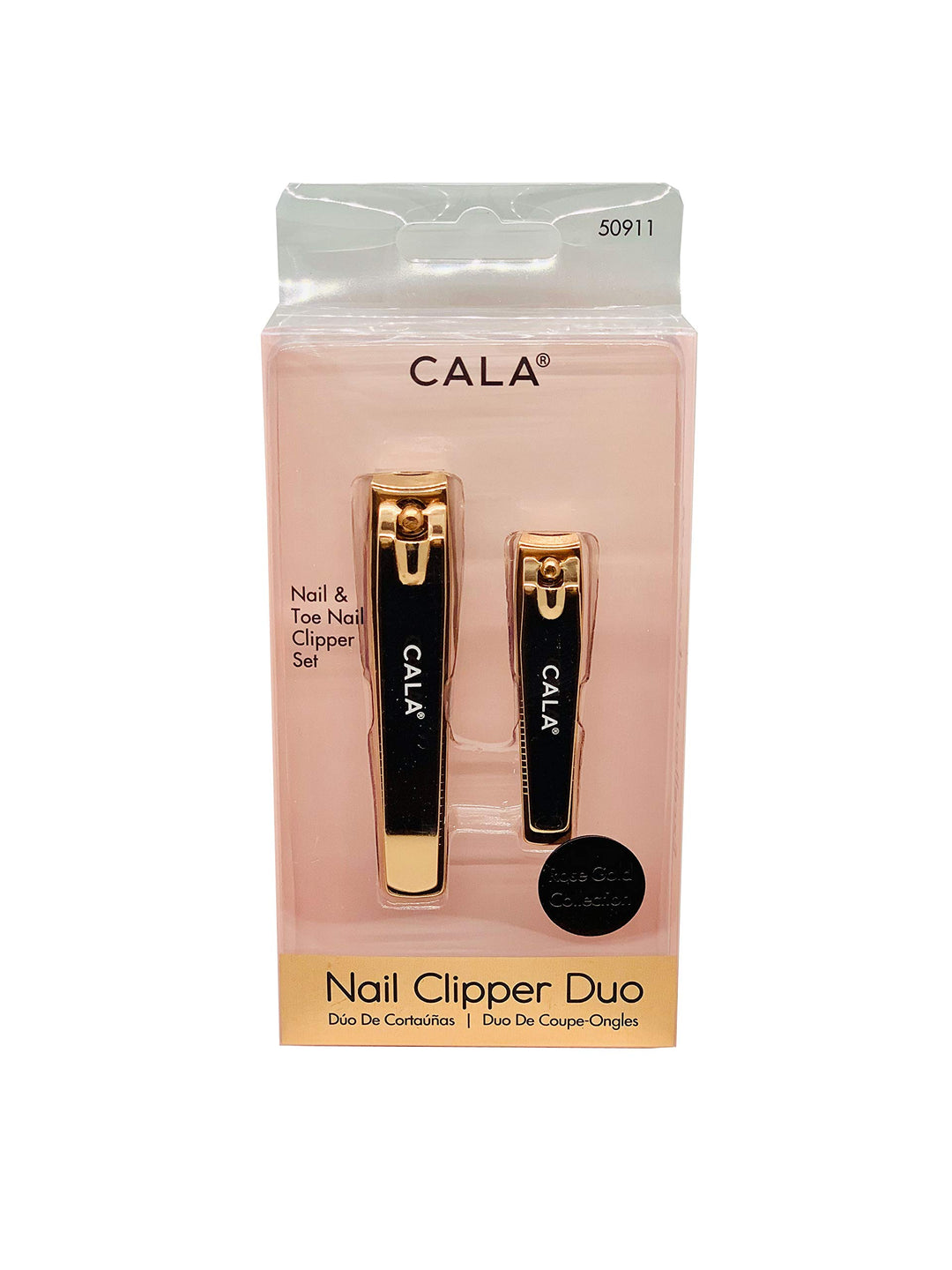 Rose gold nail clipper duo