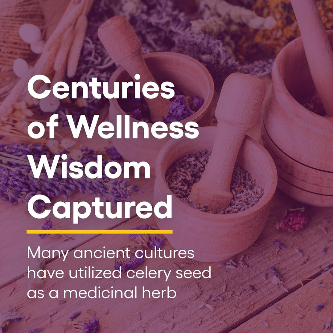 Celery Seed Extract , Herbal Supplement for a Healthy Circulatory System, 60 Capsules