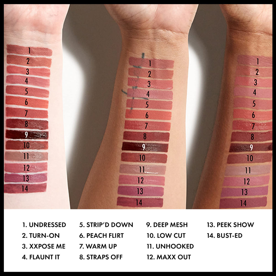 PROFESSIONAL MAKEUP Lip Lingerie XXL Matte Liquid Lipstick - Straps Off (Reddish Brown Nude)
