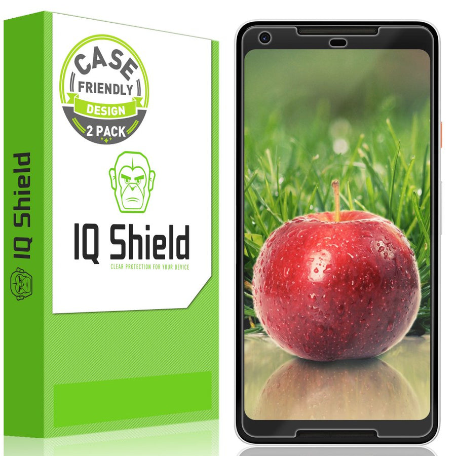 Screen Protector Compatible with Google Pixel 2 XL (2-Pack)(Case Friendly)(Not Glass) Anti-Bubble Clear TPU Film