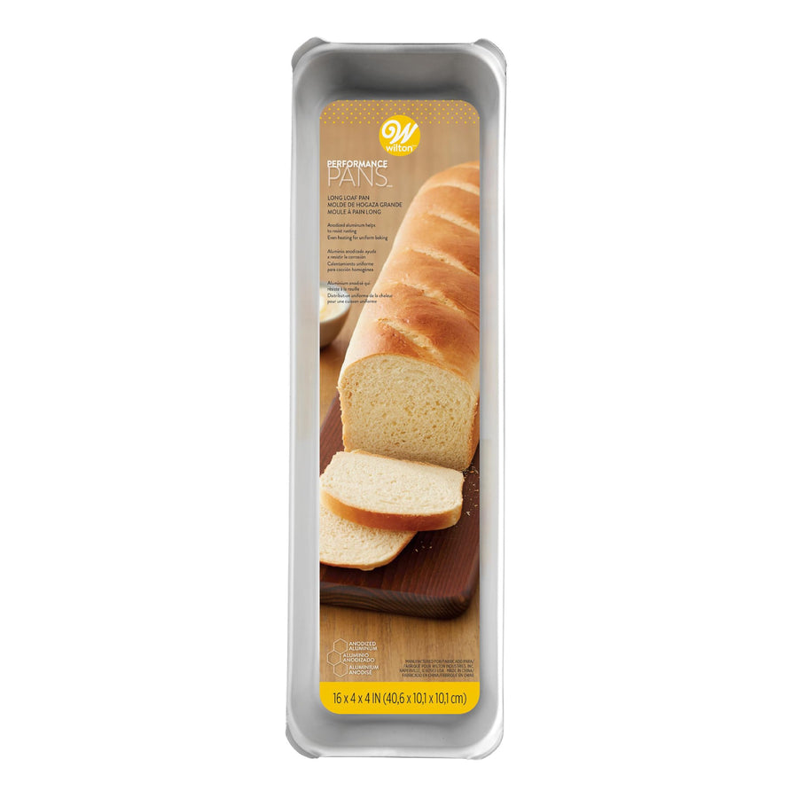 Performance Pans Long Aluminum Long Loaf Pan, 16 x 4-Inch