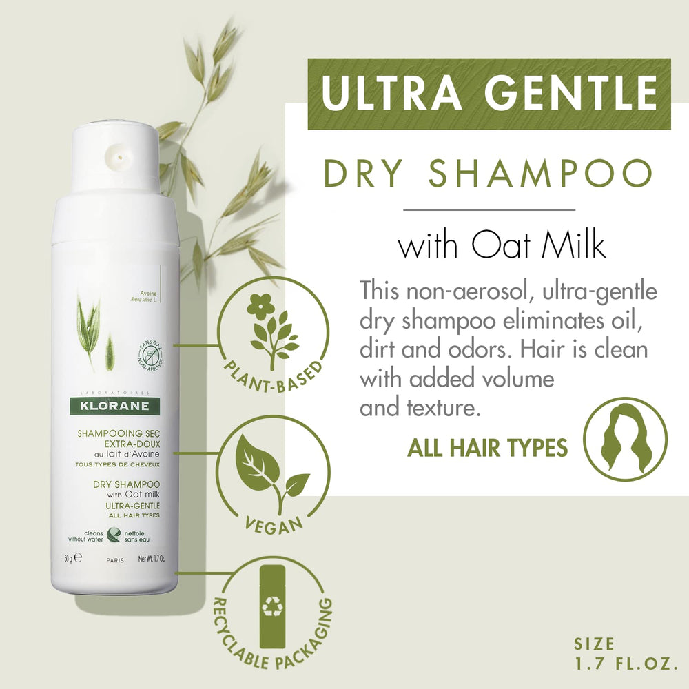 Gentle Dry Shampoo with Oat Milk - Non-Aerosol 1.7 oz.