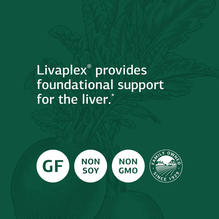 Livaplex - Whole Food Bowel, Digestion and Digestive Health, Liver Health and Gallbladder Support with Spanish Black Radish, Betaine Hydrochloride, and Organic Carrot - 90 Capsules
