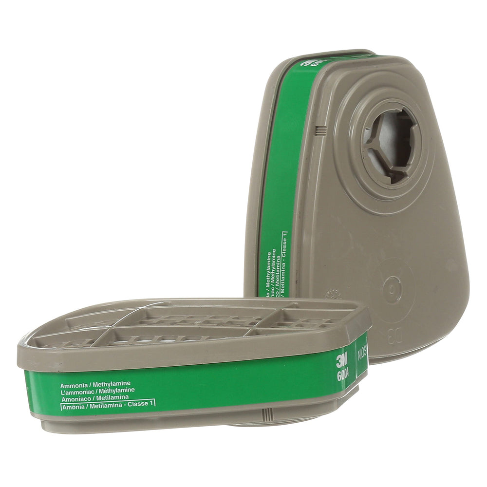 Ammonia Methylamine Respiratory Protection Cartridge 6004, 1 Pair, Bayonet Connection, Organic Vapor