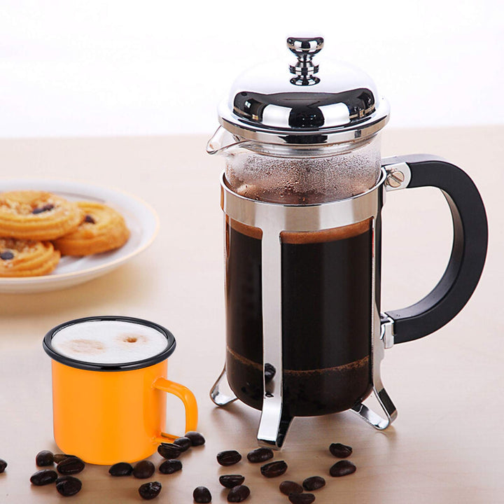 P&P CHEF Camping Coffee Mug Set of 4, Enamel Tea Coffee Drinking Mugs Cups for Home Party Travel Picnic Camping, Reusable & Portable - 12 Ounce/355 ML