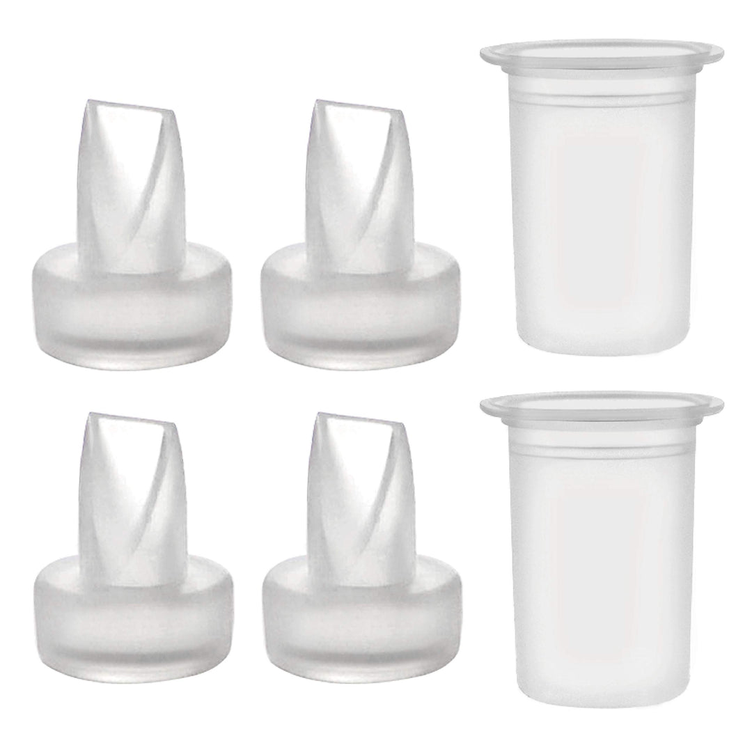 Pump Parts Compatible with Ameda Purely Your Pumps, MYA Joy Pump, but not MYA Pro; (4 Duckbills 2 Membranes)