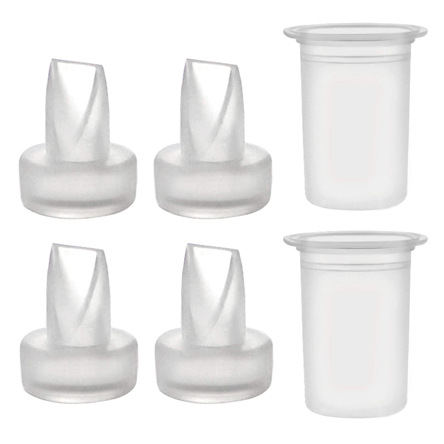 Pump Parts Compatible with Ameda Purely Your Pumps, MYA Joy Pump, but not MYA Pro; (4 Duckbills 2 Membranes)