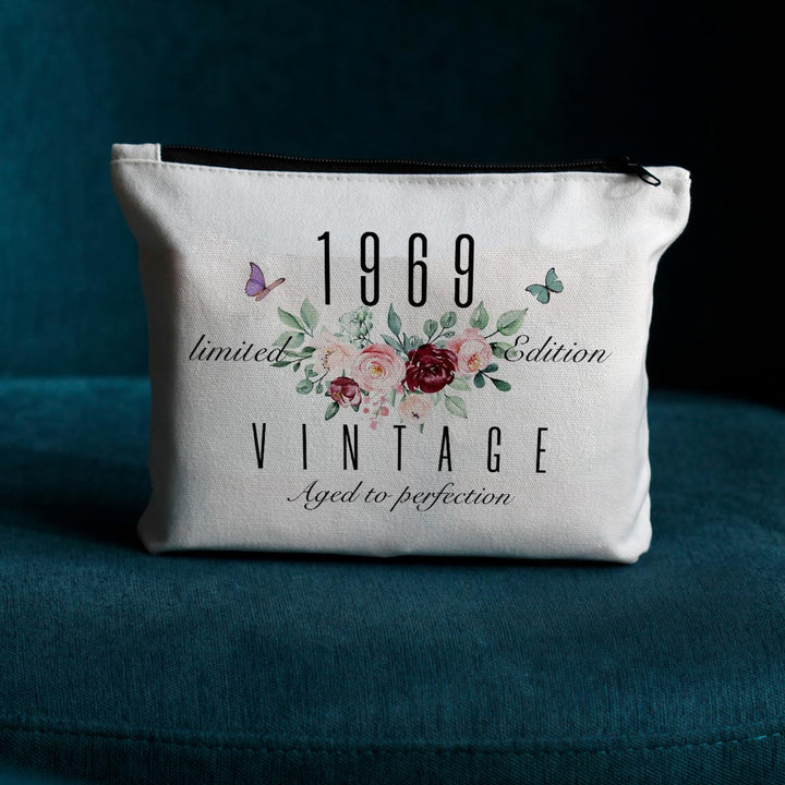 45th Birthday Gifts for Women, 45th Birthday Decorations Present, 45 Year Old Birthday Gift Ideas for Sisters, Friend, Coworker, Grandma, Mom, Boss 1979 Limited Edition Makeup Bag