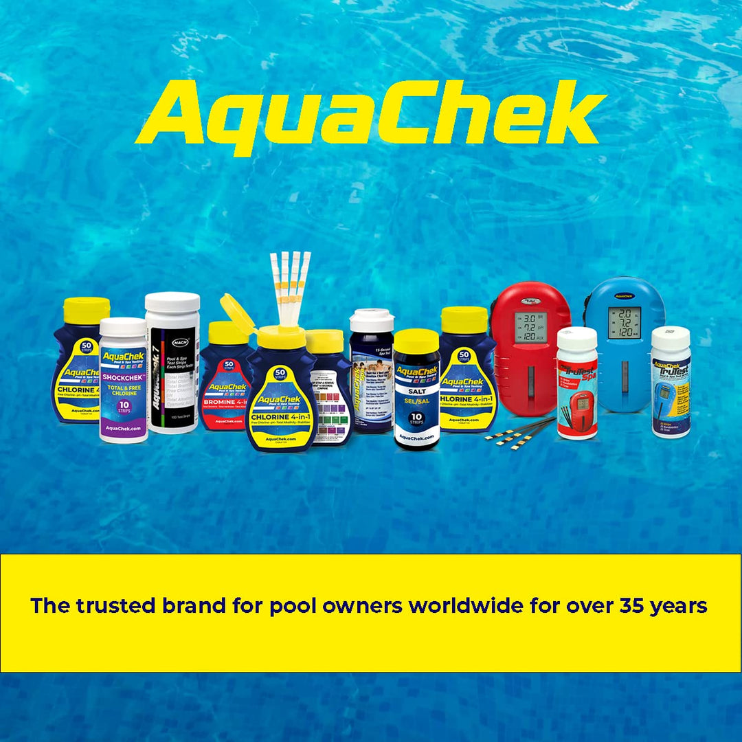 Salt Test Strip Titrators for Pools - Salt Water Pool Test Strips for Sodium Chloride - Quick and Accurate Results - Professional Water Quality Testing Kit (10 Strips)